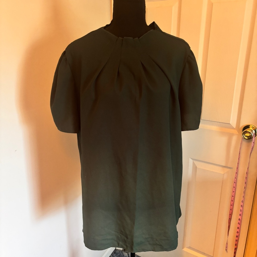 SHEIN Dark Green Blouse